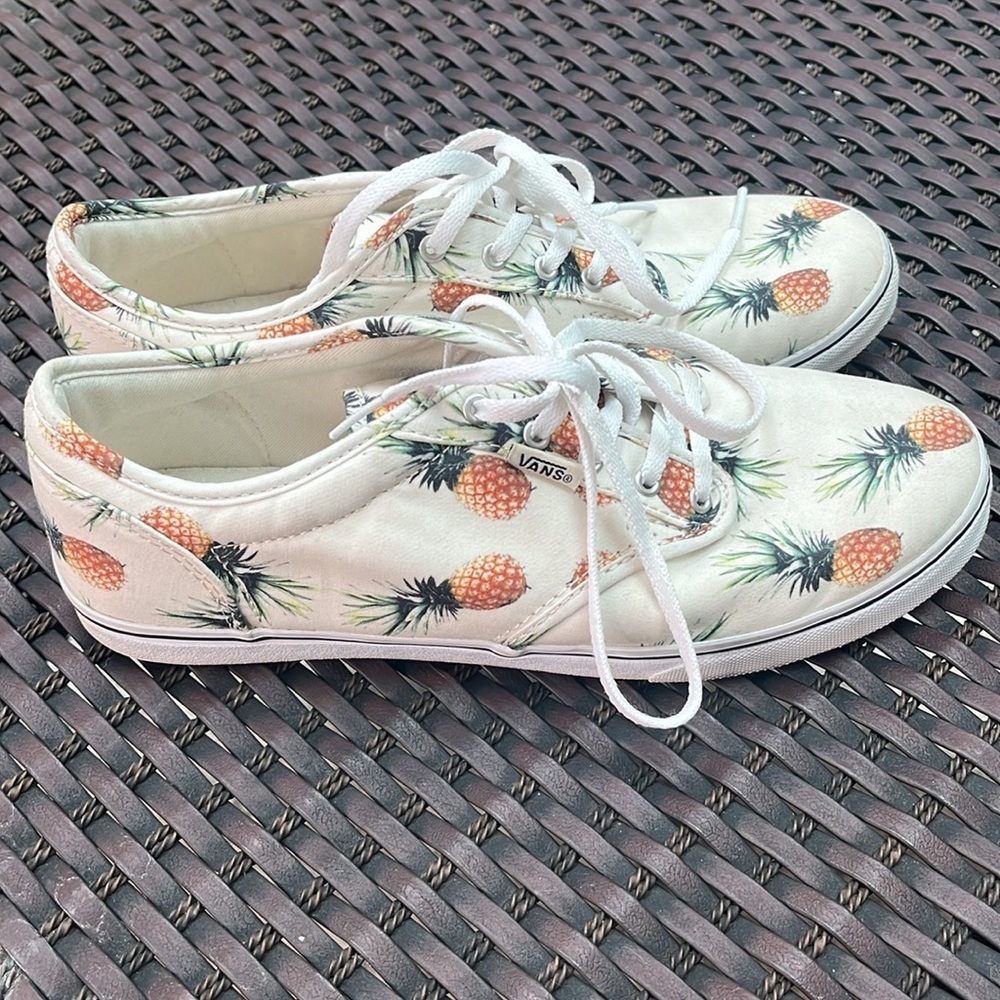 Womens VANS Era Pineapple Ivory Skateboarding Low Top Sneakers Shoes Size 8.5 - Picture 6 of 11